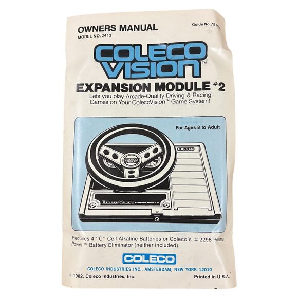 ColecoVision Expansion Module #2 Steering Wheel, Foot Pedal & Turbo Game Working - Picture 9 of 15